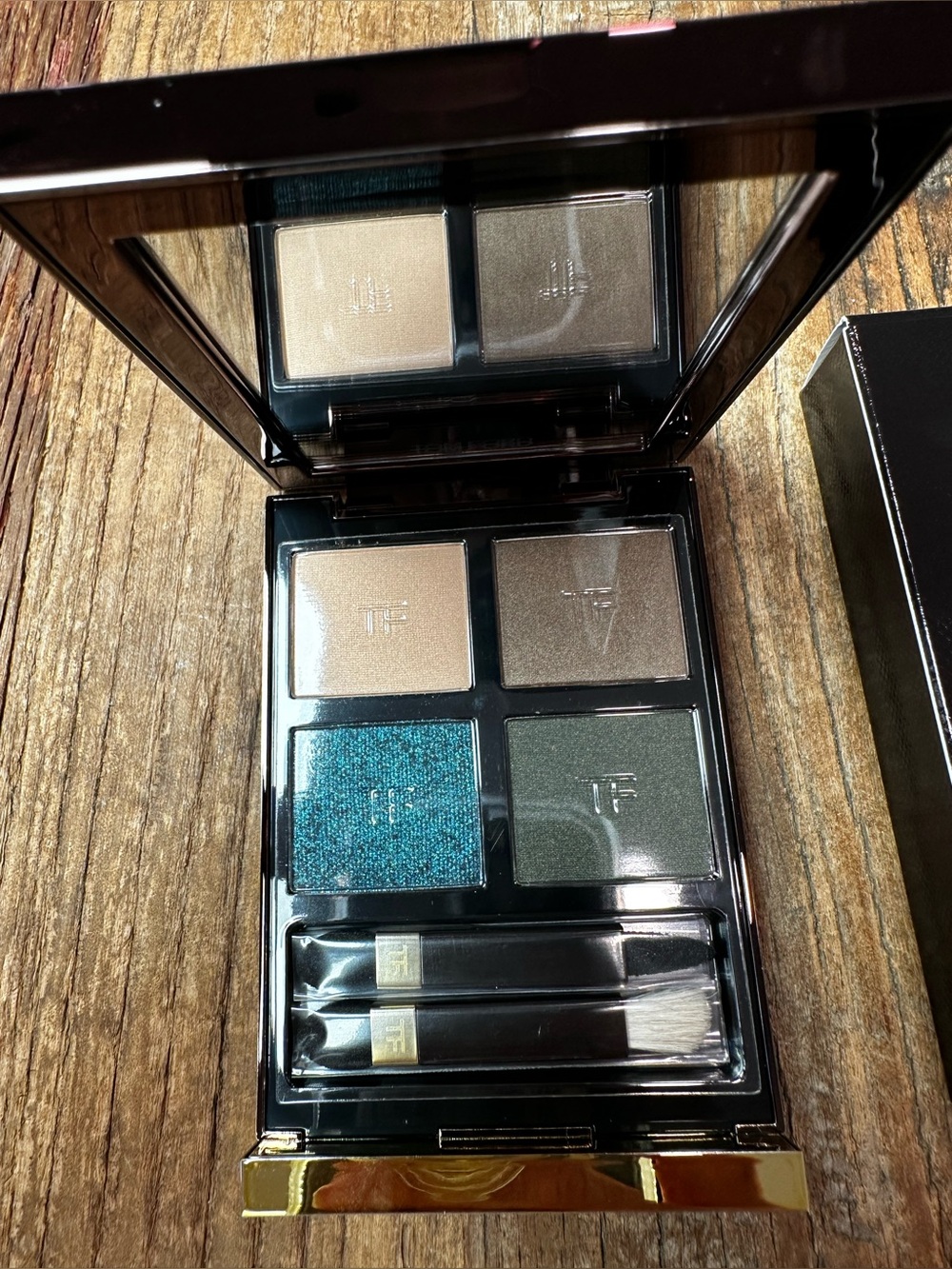 Tom Ford Black & Gold Eye Color Quad Palette 21 last dance